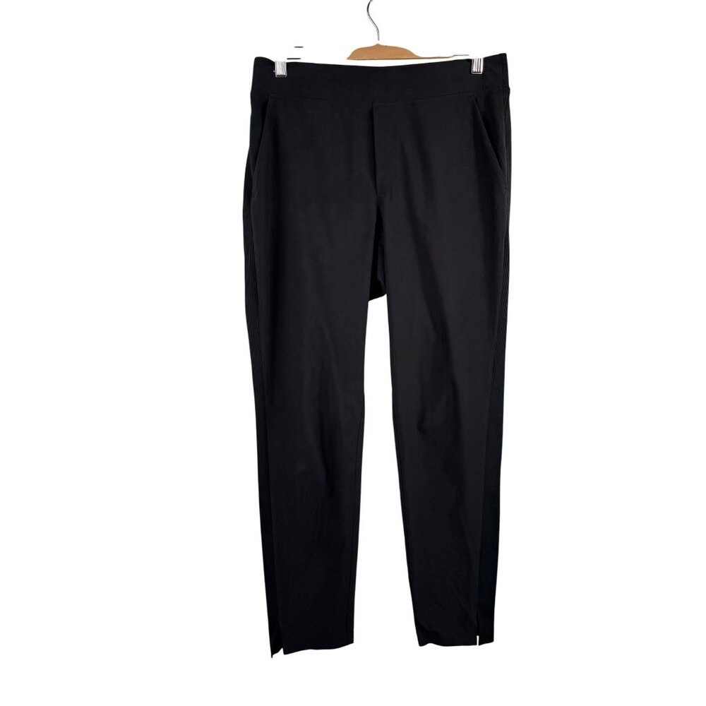 Athleta Brooklyn ankle pants athlesiure straight crop hiking office black sz 6